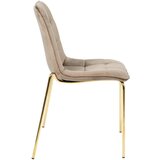MID.YOU STOL, les, kovina, tekstil rjava | Shoptok.si
