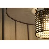  Duolla - Plafonski luster TOKYO RATTAN 1xE27/15W/230V, prečnik 50 cm, crna/srebrna | Eponuda.com
