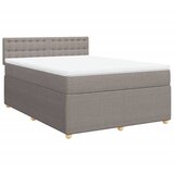 Maison Chic Box spring postelja - Vzmetna postelja z vzmetnico taupe 140x190 cm blago SL11511, (21881953) | Shoptok.si