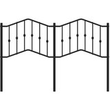  Kovinsko posteljno vzglavje črno 150 cm | Shoptok.si