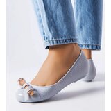 Gemre Gray ballet flats adorned with a bow Harlingen | Shoptok.si