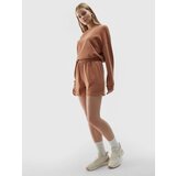 4f Women's sweat shorts with modal - brown | shoptok.hr