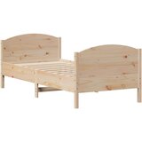 vidaXL Okvir kreveta bez madraca 75 x 190 cm od masivne borovine | shoptok.hr