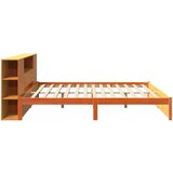  Polica za knjige Krevetski okvir Vosak smeđa 200 x 200 cm | shoptok.hr