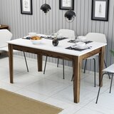 Woody Fashion Milan 514 Trpezarijski sto, Bijelo-Braon | Eponuda.ba