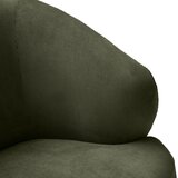 MID.YOU fotelj, temno zelena tekstil | Shoptok.si
