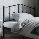  Kovinsko posteljno vzglavje črno 107 cm | Shoptok.si