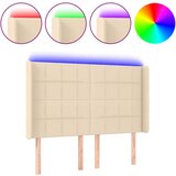 The Living Store led posteljno vzglavje krem 147x16x118/128 cm blago - led vzglavje, (21418379) | Shoptok.si