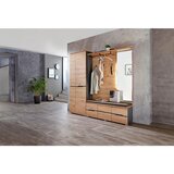 Voleo garderobna omara barve grafita, hrast artisan | Shoptok.si
