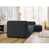 Bobochic Paris Tamno siva kutna garnitura od bouclé tkanine (s desnim kutom) Zephyr – | shoptok.hr