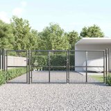  Mrežasta vrtna vrata antracit 400x125 cm pocinčani čelik | shoptok.hr