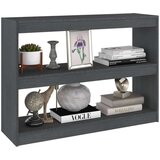 vidaXL knjižna omara za razdelitev prostora siva 100x30x71,5 cm | Shoptok.si