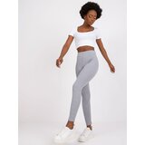 RUE PARIS Leggings-RV-LG-7533.08-grey Cene