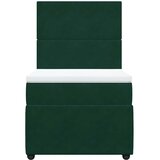 Box spring krevet s madracem tamnozeleni 90x190 cm baršunasti | shoptok.hr