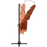  Senčnik aluminij terakota 250x250 cm | Shoptok.si