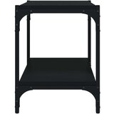 TV ormarić crni 60 x 33 x 41 cm od konstruiranog drva i čelika | shoptok.hr