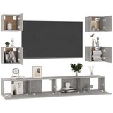  6-dijelni set TV ormarića siva boja betona drveni | shoptok.hr