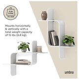 Umbra Bela večnivojska polica iz masivnega kavčukovca 62 cm Montage – | Shoptok.si
