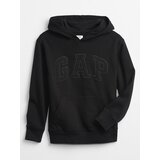 GAP Black Boys' Children's Sweatshirt Logo v-tonal after | ePonuda.com