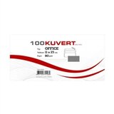  Kuverta American, 230 x 110 mm, bez prozora, 100 komada, 80 g, bijela | shoptok.hr