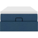 vidaXL Otomanski okvir kreveta s madraca plavi 90x190cm od tkanine | shoptok.hr