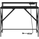  Stol s policom Crni hrast 100 x 50 x 86,5 cm Konstruirano drvo | shoptok.hr