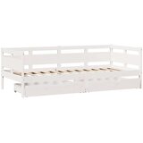 vidaXL Dnevna postelja s predali bela 80x200cm trdna borovina | Shoptok.si