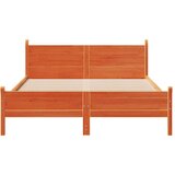 vidaXL Okvir kreveta bez madraca voštano smeđi 140x190 cm od borovine | shoptok.hr