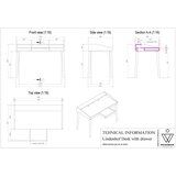 Woodman Uredski radni stol 60x120 cm Lindenhof – | shoptok.hr