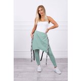 Kesi Pants/suit with dark mint selfie lettering Cijene