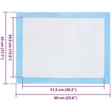  Jastučić za obuku ljubimaca 50 pcs Plava i bijela 60 x 45 cm | shoptok.hr