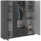 MID.YOU omara za oblačila, siva | Shoptok.si