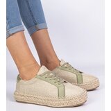 Gemre Green women's lace-up espadrilles Malsi | shoptok.hr