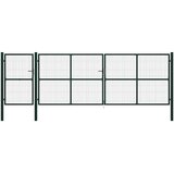  Vrtna vrata Čelik 500x150 cm Zelena | shoptok.hr