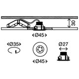 BRILONER 7240-038 - KOMPLET 3x LED kupatilske svetiljke ATTACH LED/1,8W/230V IP44 | Eponuda.com