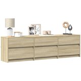 Maison Chic TV omarica - TV stojalo - Televizijska omarica z LED sonoma hrast 180x34x50 cm inženirski les, (21702339) | Shoptok.si