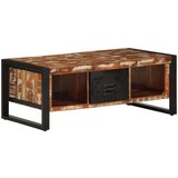 vidaXL Višebojni stolić za kavu 90x50x36 cm puno drvo obrađeno | shoptok.hr
