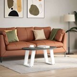  Noge za klubsko mizico v obliki črke U, 2 kosa, bele, 28 x (42-43) cm, jeklo, (22123490) | Shoptok.si
