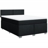  Krevet s oprugama i madracem crni 140 x 190 cm od tkanine | shoptok.hr