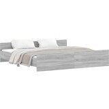  The Living Store Posteljni okvir z vzglavjem in vznožjem siva sonoma 180x200 cm - Posteljni Okvir, (21501560) | Shoptok.si