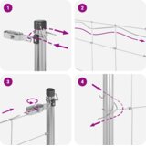 vidaXL ograja za polje 1.2x25 m galvanizirano jeklo | Shoptok.si