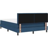  Postelja boxspring z vzmetnico Modra 140 x 200 cm blago, (5000127324) Slike