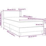 Box spring postelja z vzmetnico temno modra 80x220 cm žamet, (21792397) | Shoptok.si
