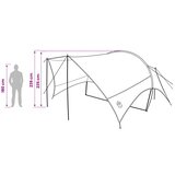 Vodootporna kamperska cerada Plava 550 x 400 x 230 cm | shoptok.hr