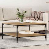 vidaXL Klubska miza artisan hrast 80 x 80 x 40 cm Konstruiran les Cene