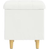  Otoman za pohranu Bijeli 40 x 40 x 45 cm Umjetna koža - Bijeli 40 cm Umjetna koža | shoptok.hr