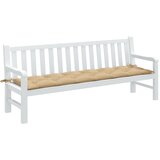  Jastuk za vrtnu klupu prošarano bež 200x50x7 cm tkanina | shoptok.hr