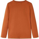  Dječja majica s dugim rukavima tamnonarančasta 140 | shoptok.hr