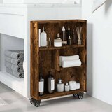 vidaXL Uska kolica za pohranu boja hrasta 48x13x68cm konstruirano drvo | shoptok.hr