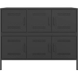  Komoda crna 100,5 x 39 x 79 cm čelik | Eponuda.com